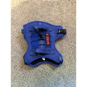 KONG® Ultra Durable Waste Bag Reflective Dog Harness, Blue, Size S Barely used